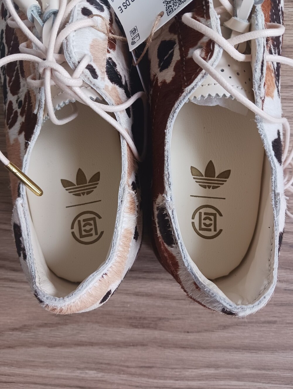 NWT Adidas Originals Dress Shoes Clot By Edison, Dyed Cow Fur, Size Men 6.5 - Picture 7 of 13